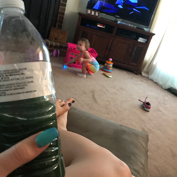Drinking my greens while trying to keep up with little girls! I don't have the energy or the immune system to be around booger-ie stinkers! Thank goodness for PH balancing, immune boosting, 52 herbs, veggies and fruits Greens!!! #healthy #baby #babies #niece #disney #movie #hot #tuesday - The Happiest Fitness Co (@gabthecrab09)