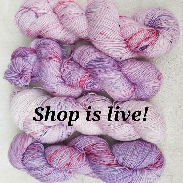 The shop *is* live! And the link is, of course, in my profile 😊
.
.
.
#handdyedyarn #indiedyer #indiedyed #indiedyedyarn #wahm #yarn #yarndyeing #yarnshop #yarnporn #yarnaddict #yarnlove #yarnlover #knitting #sockyarn #knittersofinstagram #knitstagram #instaknit #wool - 😇 (@celestialbunniefibers)