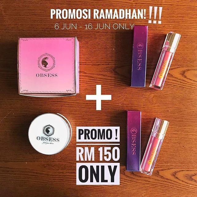 PROMO PROMO !! CPT GRAB UOLLS ! ❤❤
.
RM 150 (SM) INCL POS📣📣📣
RM 155 (SS)  INCL POS 📣📣📣
.
HARGA ASAL DD CUSHION = RM79 EXCL POS
HARGA ASAL LIPMATTE = RM40 EXCL POS
.
Slide left for more lipstick colour ❤
.
Ws +6012-6471795 utk order 😚😚😚
.
�#obsesscosmetic� #mattelipstick #agentobsesscosmeticselangor #mirafilzah #ddcushion #obsesscosmeticshahalam #bukitjelutong #bukitsubang #subangbestari #subangskypark #staravenue #shahalam #sayajual #sayajualonline #alamavenue #alamevenue2 #schawalara #littleprincessaaisyah #lofattah #haniszalikha #laraalana #kukirimcinta #heroseorangcinderella #emmamaembong #schawalara #noradanish #nahurindu #bazaarpaknil #obsessbergerak - Cari murah2, best2 kt sini (@iramarketplace)