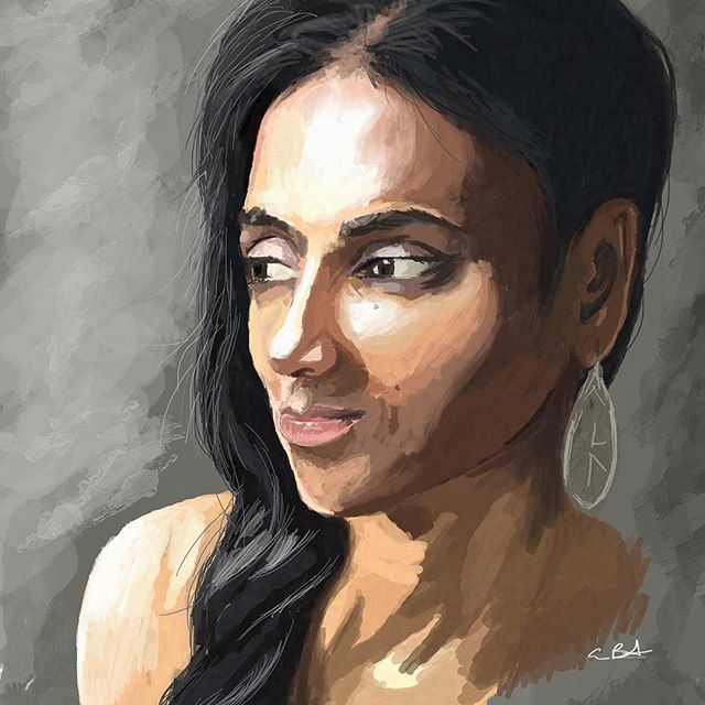 Digital Oil painting 🖌️. Hope you guys like and thanks. - Julie Zetz 🇮🇹💕 (@tito.butler)