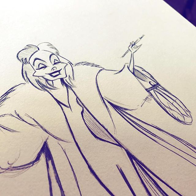 "The world was such a wholesome place until, Cruella, Cruella De Vil"🐾🚬👠🍸❣️
*************************************
#onehundredandonedalmatians #disney #disneyphoto #disneysketch #disneyfun #disneypic #disneyart #disneyarts #disneyartshare #disneygirl #disneygram #disneylife #disneyvillain #villain #sketch #sketching #sketchart #sketcheveryday #drawing #draweveryday #tuesday #disneylover #cruelladevil - The Happiest Fitness Co (@elisaacano)