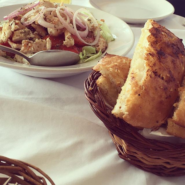 Weight conscious??? 🤔Time to eat something healthy???? 🍽 .
.
.
Try the "CHICKEN SALAD GREEK STYLE" only at Thalassa.. p.s ignore the bread😁
.
.
.
#goanfoodspotting #foodforfoodies #foodforlikes #foodforlife #yum #instafood #TagsForLikes #photooftheday#dinner #foodie #delish #foodpic #eat #delicious#newfood #lovefood #foodlife #foodlove #foodlover#bestfoodever #bestfood #instafoodie #eatingout #eatinggood #eating#greekcuisine #greekfood #greekfood🇬🇷 - Bhavya Narang (@goafoodspotting)